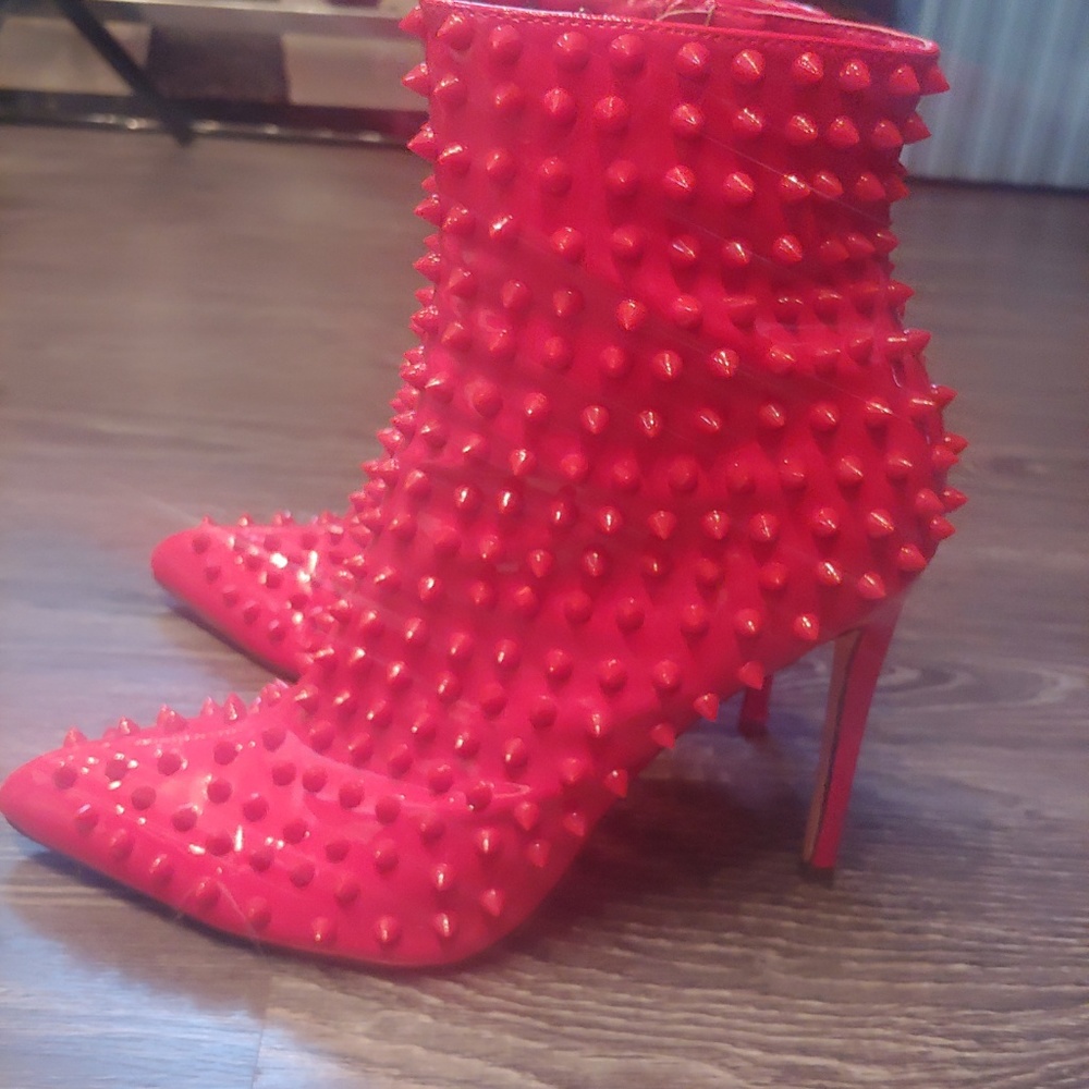 Dolls Kill Hellfire Spiked Booties - image 5